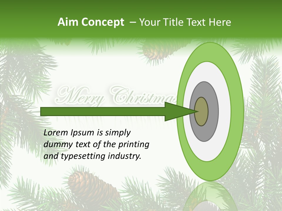 X Mas Season Holiday PowerPoint Template
