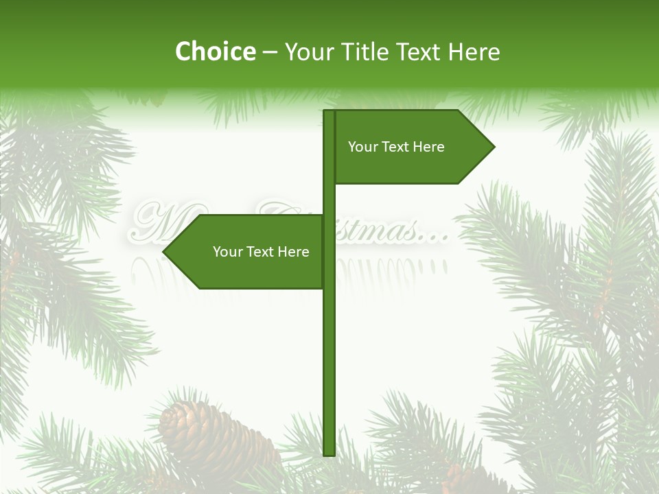 X Mas Season Holiday PowerPoint Template