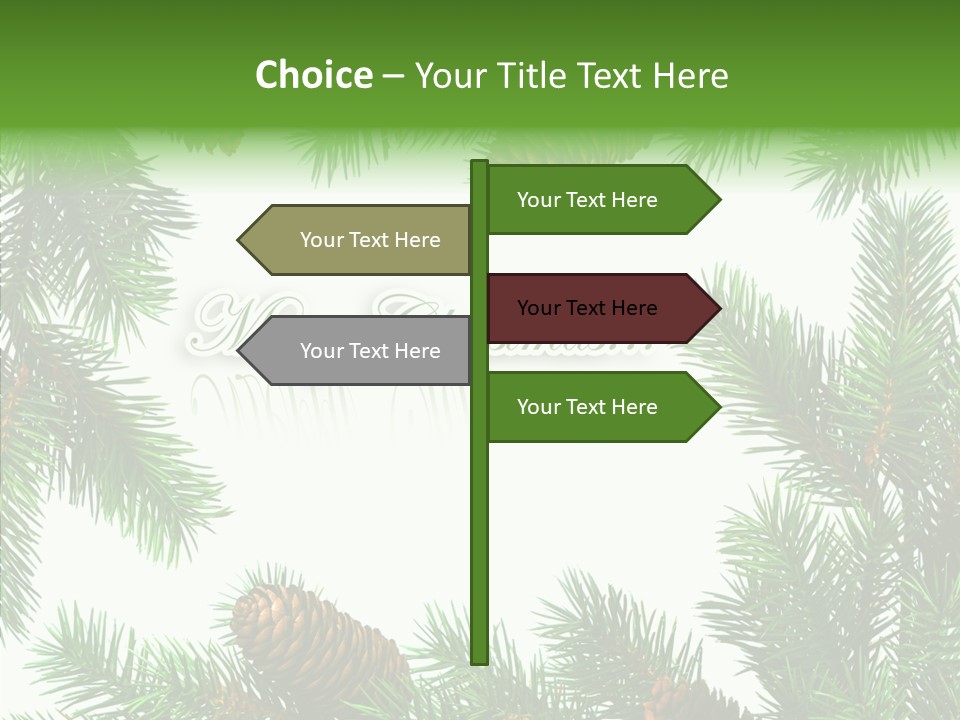 X Mas Season Holiday PowerPoint Template