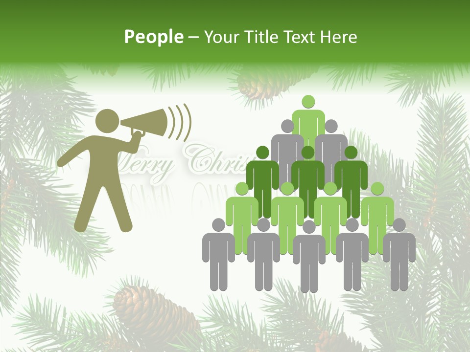 X Mas Season Holiday PowerPoint Template