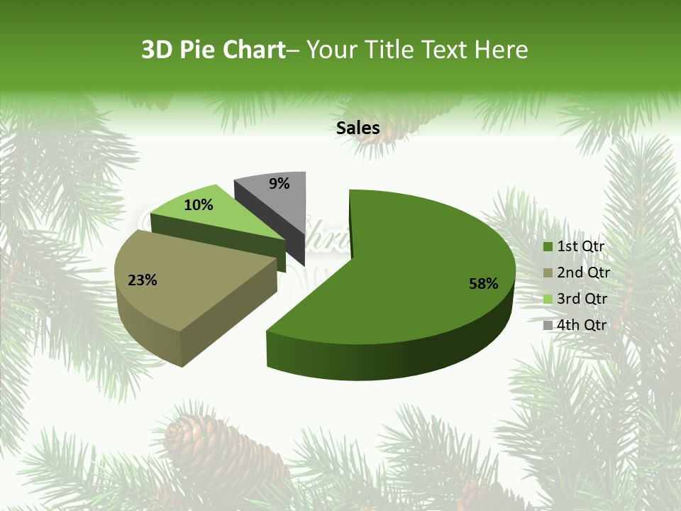 X Mas Season Holiday PowerPoint Template