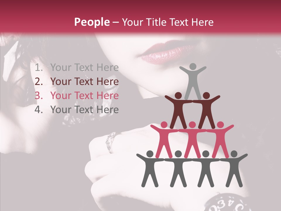 People Table Meeting PowerPoint Template