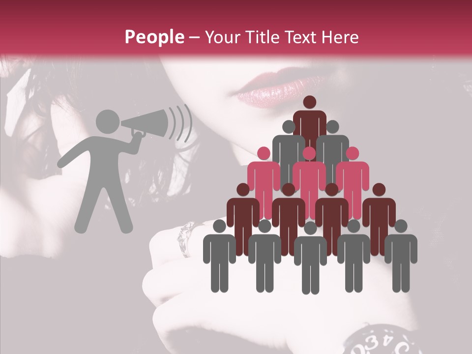 People Table Meeting PowerPoint Template