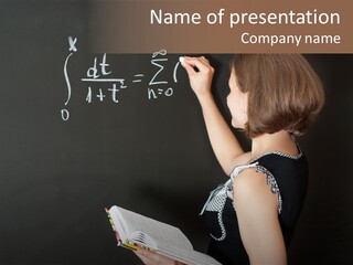 School Blackboard PowerPoint Template