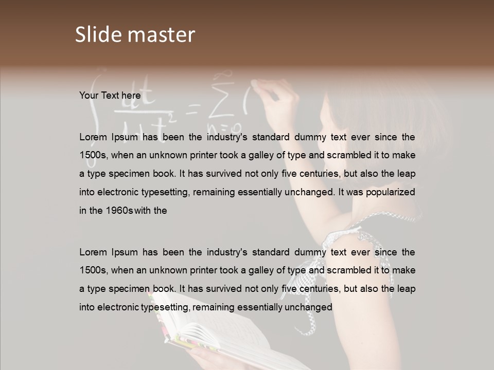 School Blackboard PowerPoint Template