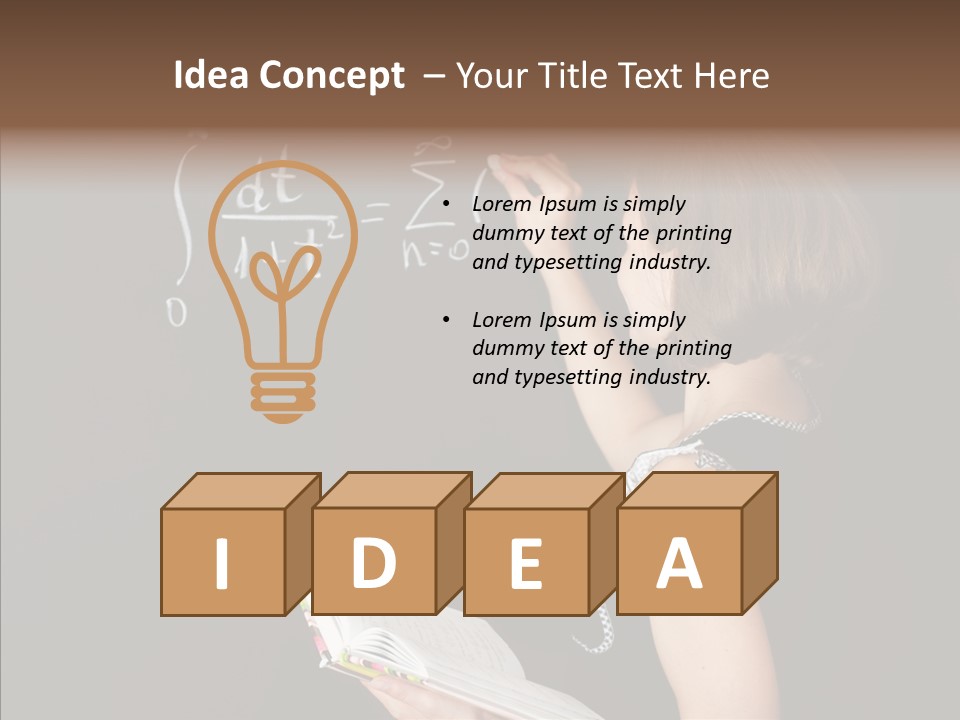 School Blackboard PowerPoint Template