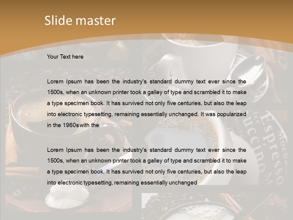 Milk Sugar Coffee PowerPoint Template