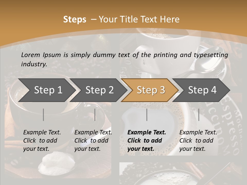 Milk Sugar Coffee PowerPoint Template