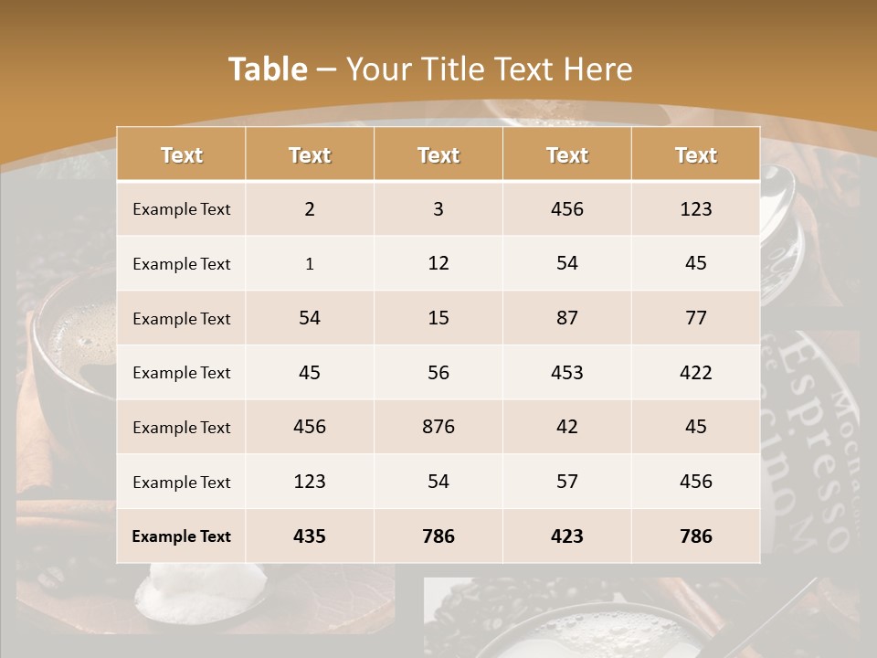 Milk Sugar Coffee PowerPoint Template