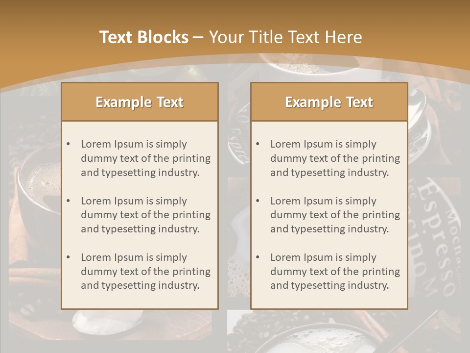 Milk Sugar Coffee PowerPoint Template