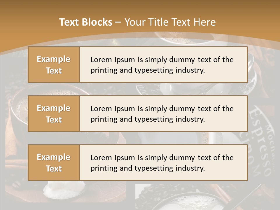 Milk Sugar Coffee PowerPoint Template