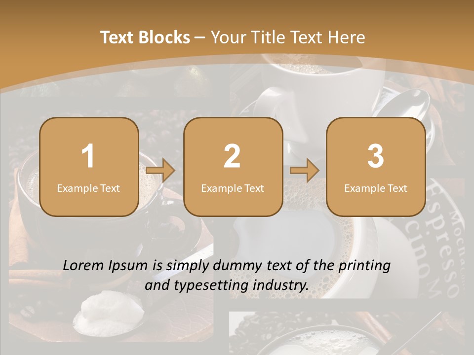 Milk Sugar Coffee PowerPoint Template