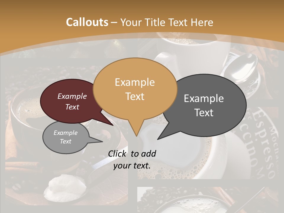 Milk Sugar Coffee PowerPoint Template