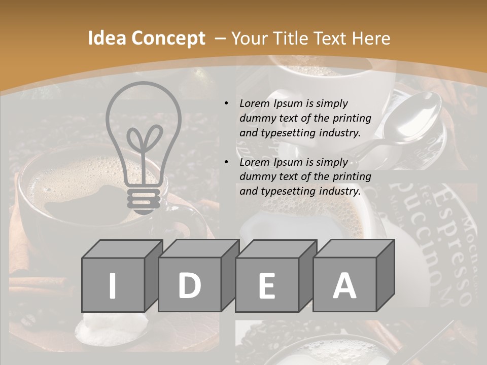 Milk Sugar Coffee PowerPoint Template