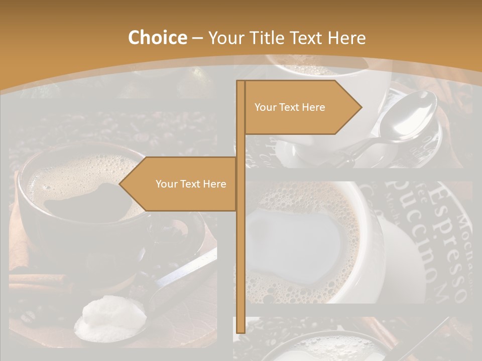 Milk Sugar Coffee PowerPoint Template