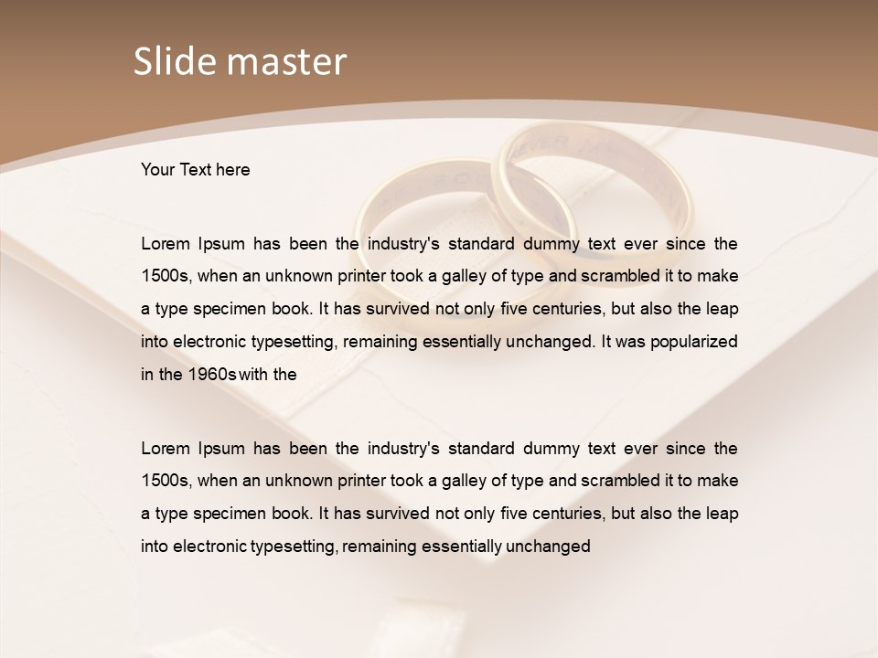 Decoration Wedding Announcement PowerPoint Template