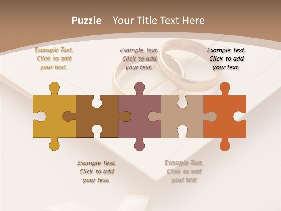 Decoration Wedding Announcement PowerPoint Template