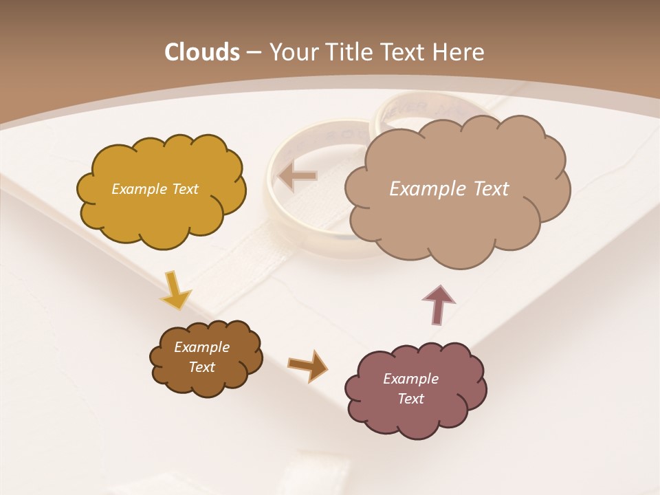 Decoration Wedding Announcement PowerPoint Template