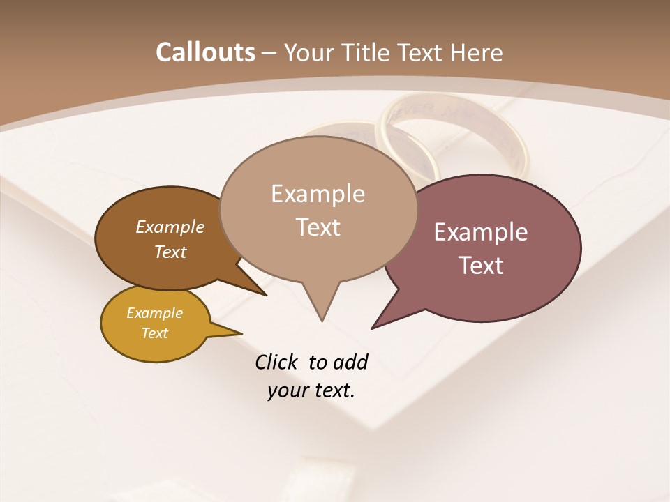 Decoration Wedding Announcement PowerPoint Template