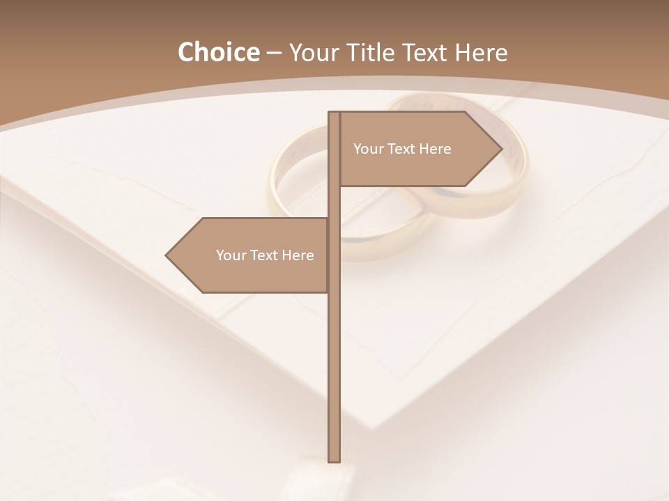 Decoration Wedding Announcement PowerPoint Template