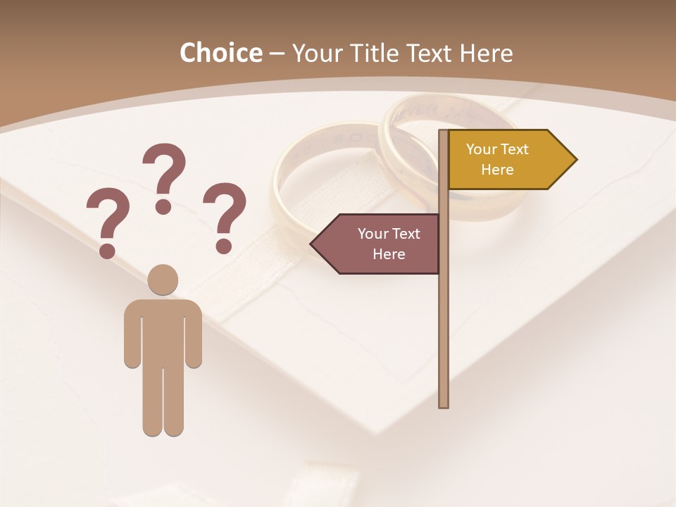 Decoration Wedding Announcement PowerPoint Template