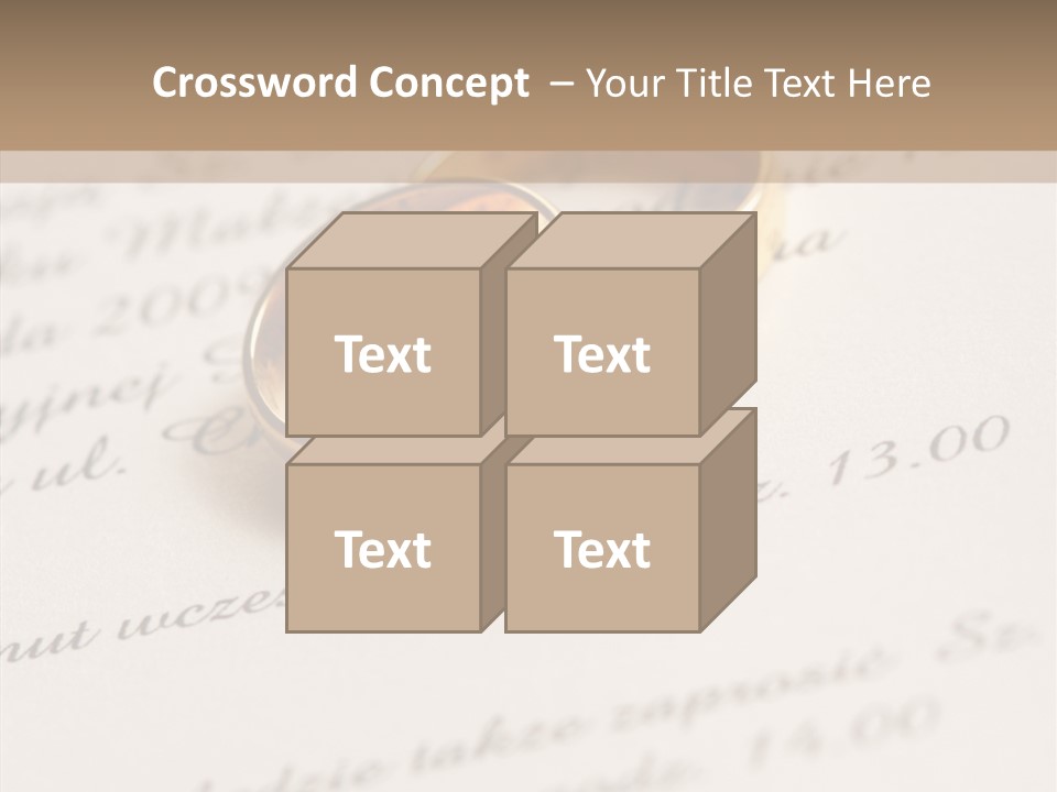Concept Married Ring PowerPoint Template