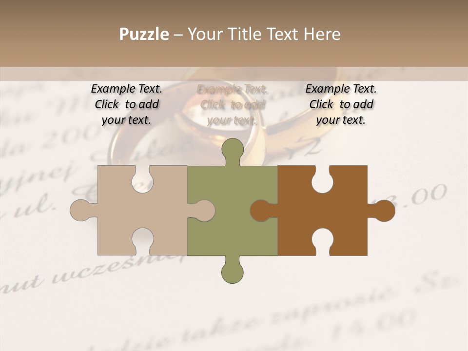 Concept Married Ring PowerPoint Template