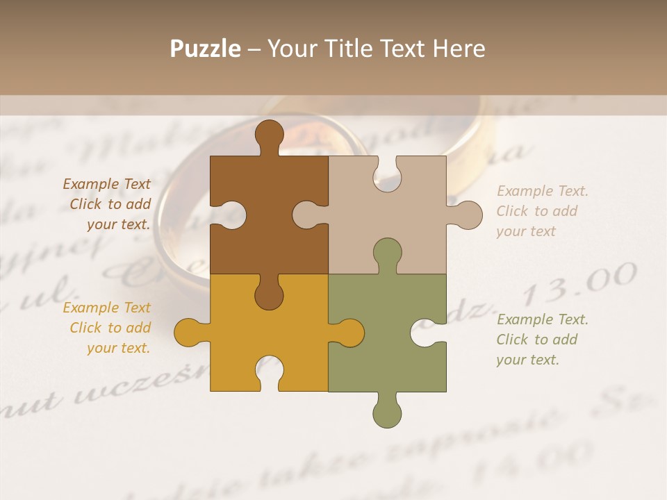 Concept Married Ring PowerPoint Template