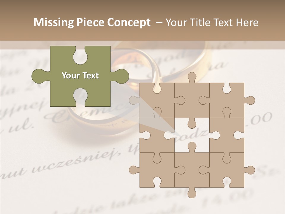 Concept Married Ring PowerPoint Template
