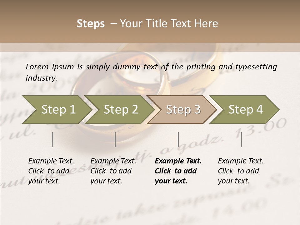 Concept Married Ring PowerPoint Template