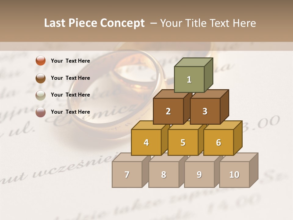 Concept Married Ring PowerPoint Template