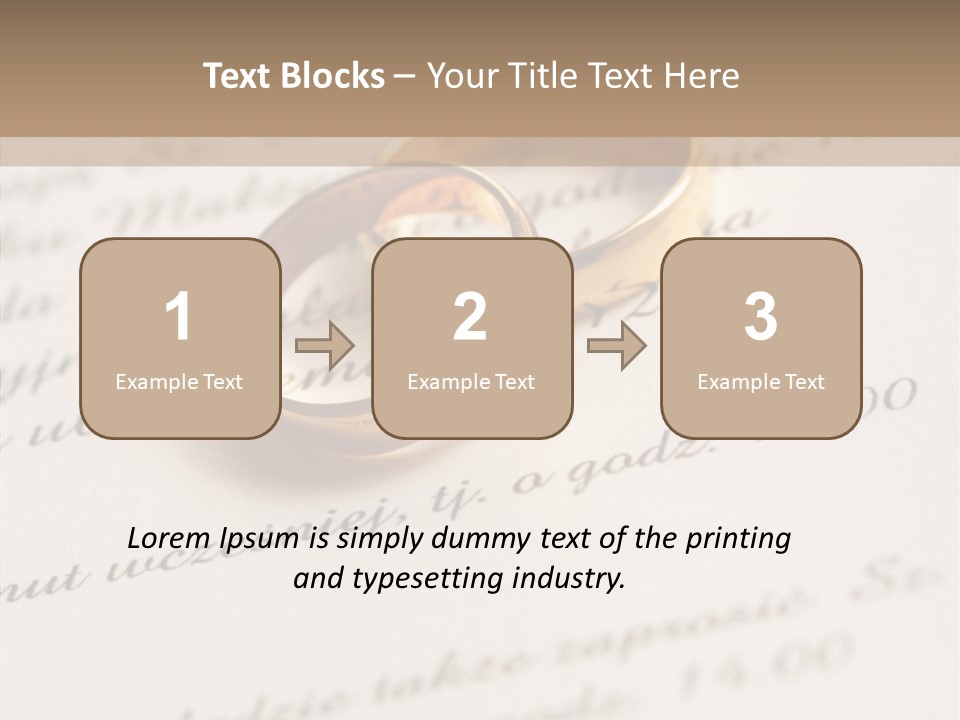 Concept Married Ring PowerPoint Template