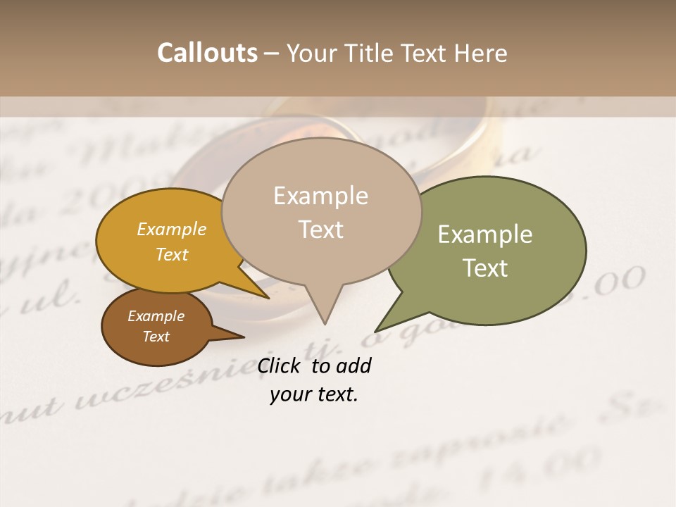 Concept Married Ring PowerPoint Template