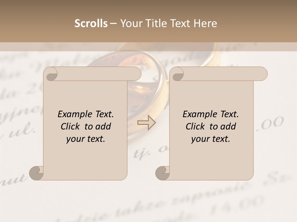 Concept Married Ring PowerPoint Template