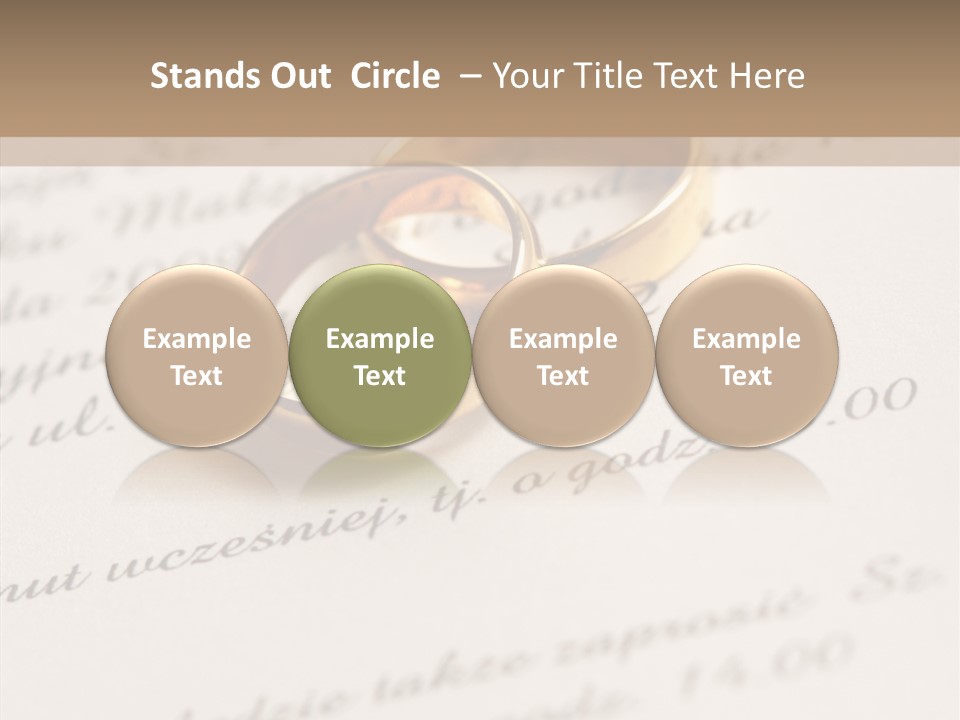 Concept Married Ring PowerPoint Template