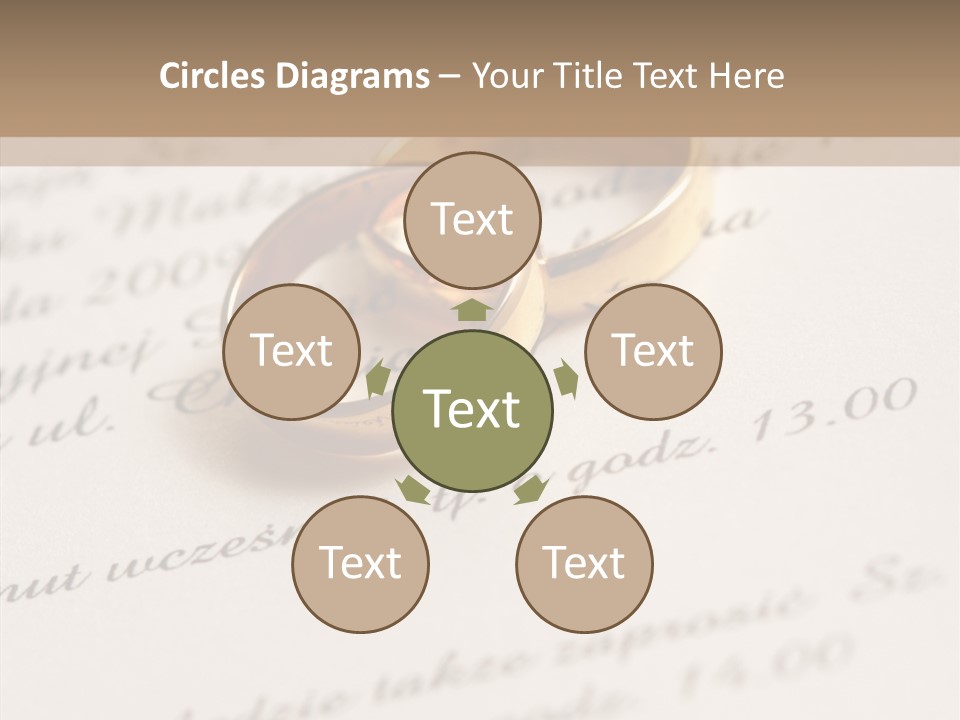 Concept Married Ring PowerPoint Template