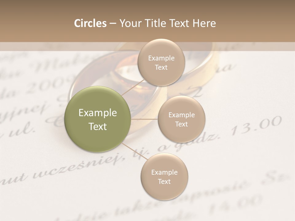 Concept Married Ring PowerPoint Template