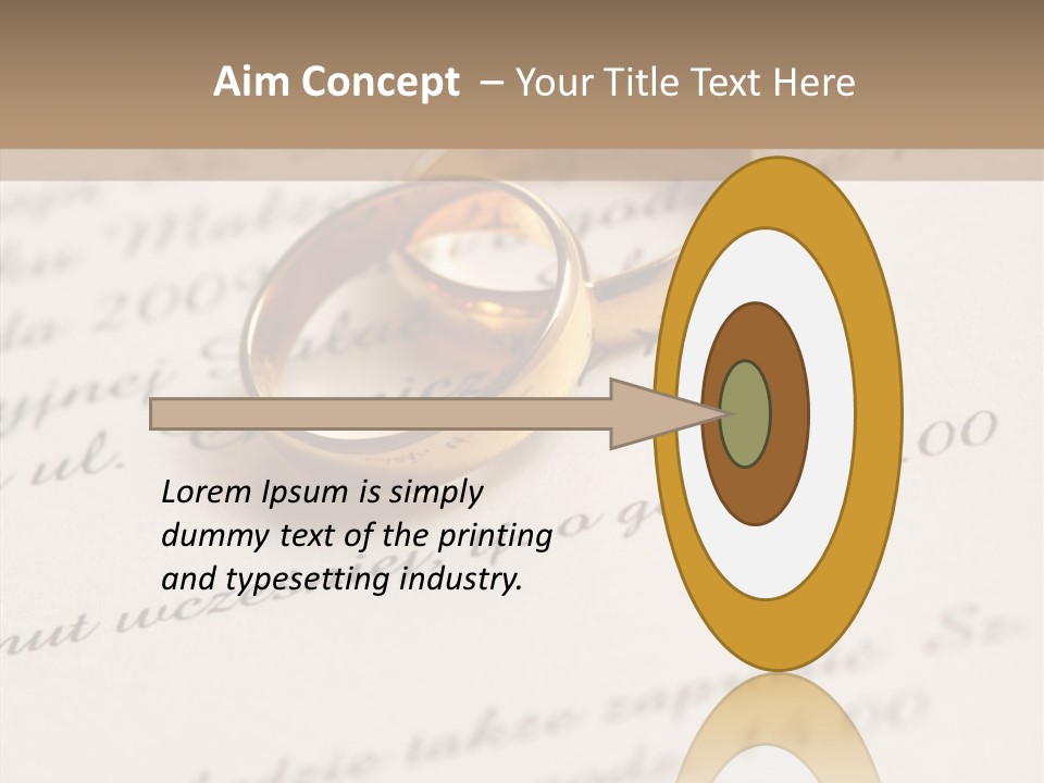 Concept Married Ring PowerPoint Template