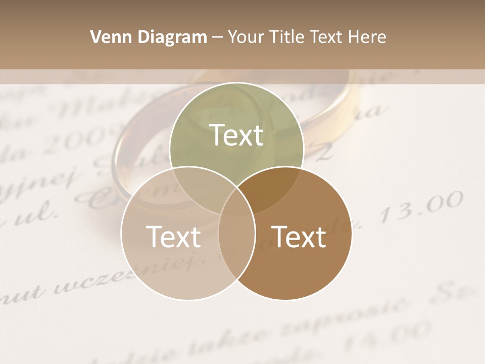Concept Married Ring PowerPoint Template