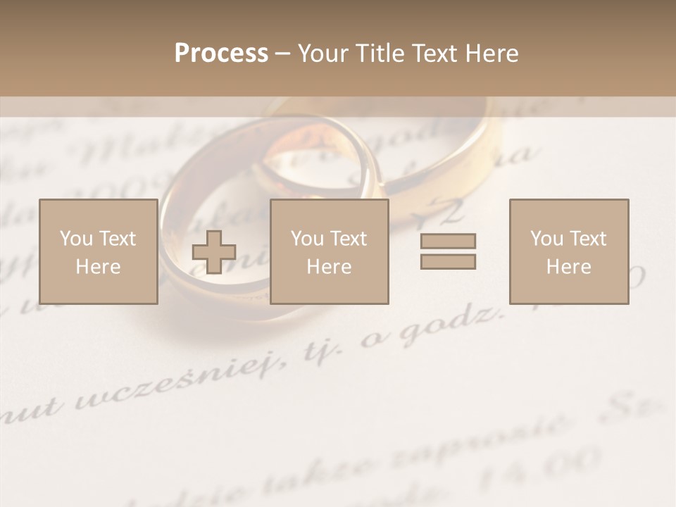 Concept Married Ring PowerPoint Template