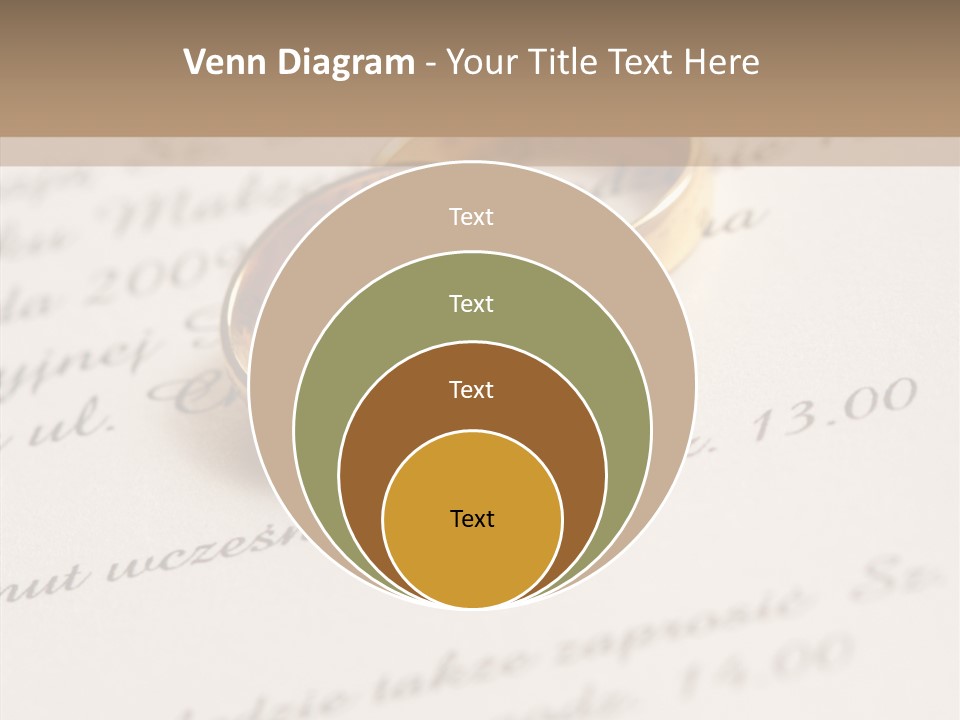 Concept Married Ring PowerPoint Template