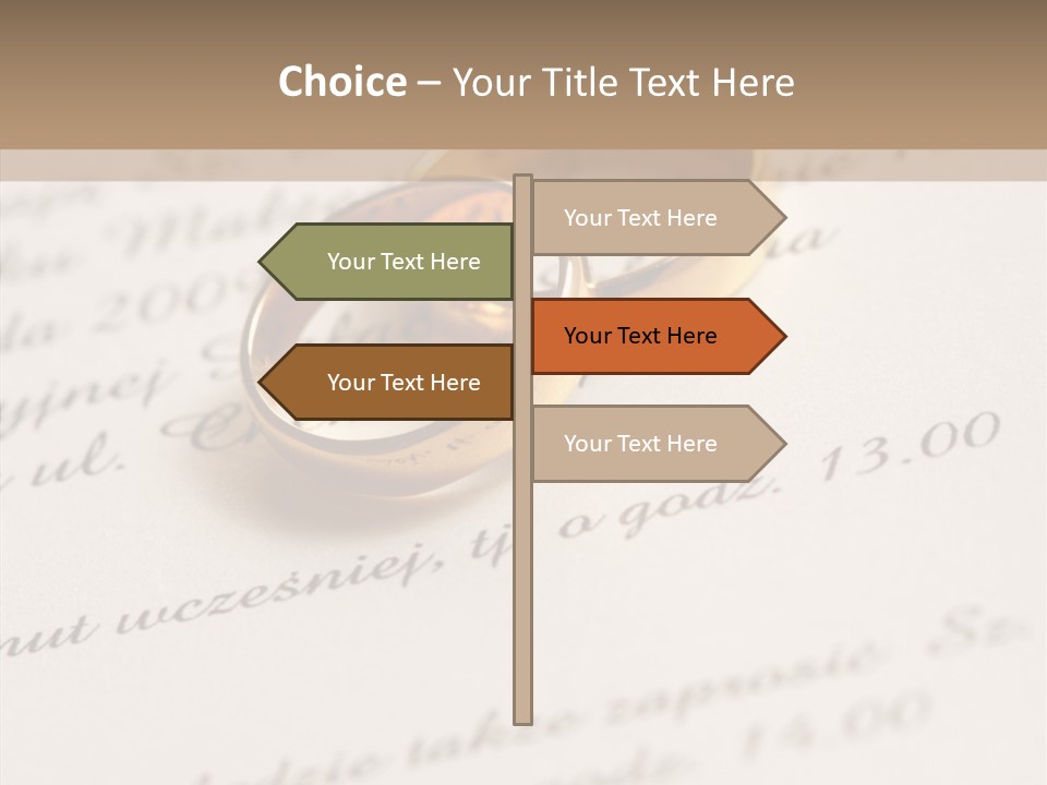 Concept Married Ring PowerPoint Template