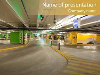 Parking Interior PowerPoint Template