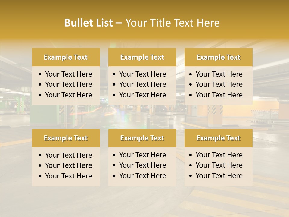 Parking Interior PowerPoint Template