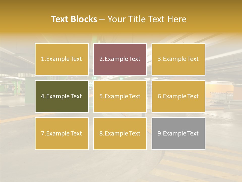 Parking Interior PowerPoint Template