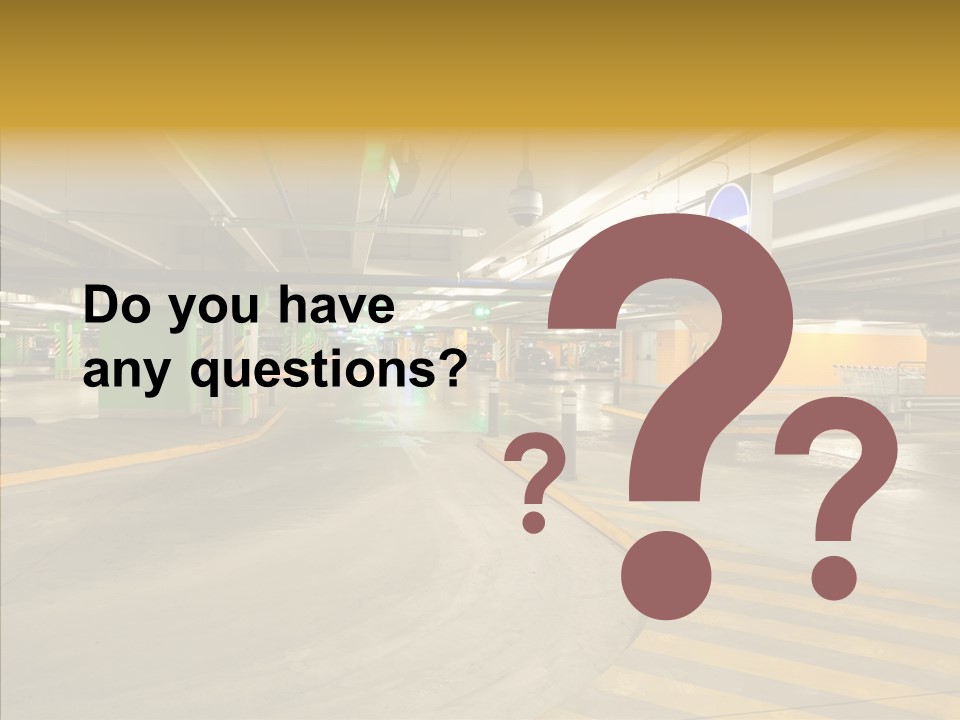 Parking Interior PowerPoint Template