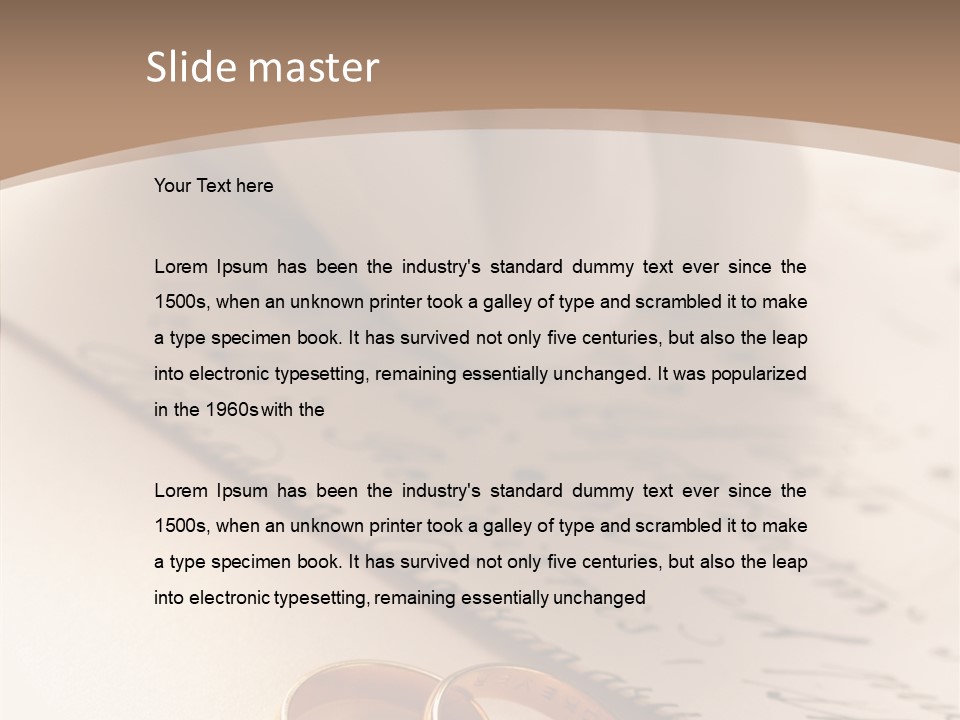 Commitment Congratulations Two PowerPoint Template