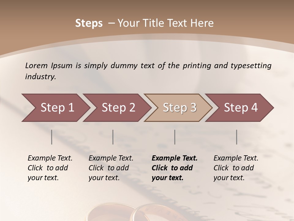 Commitment Congratulations Two PowerPoint Template