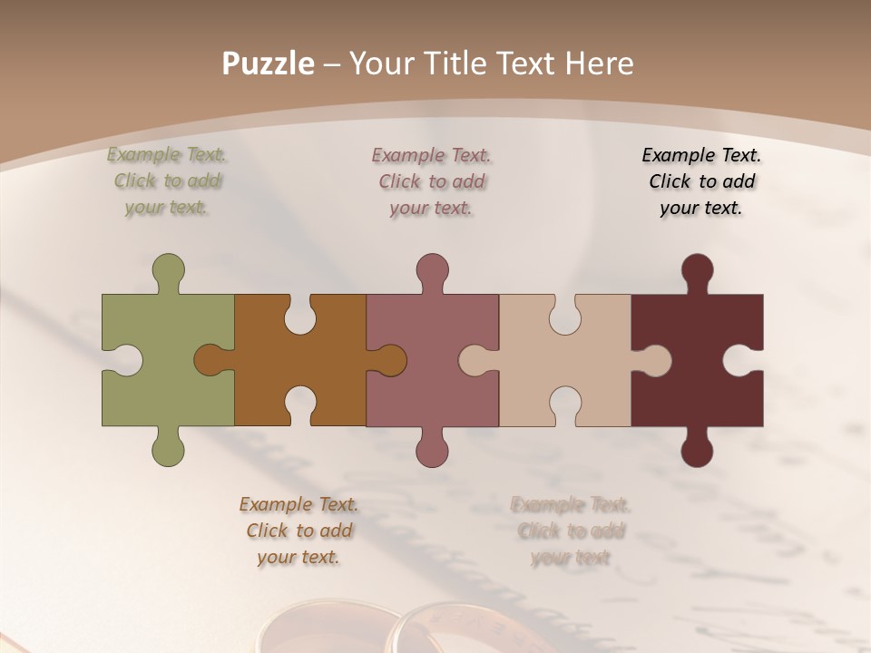 Congratulations Close Up Paper PowerPoint Template