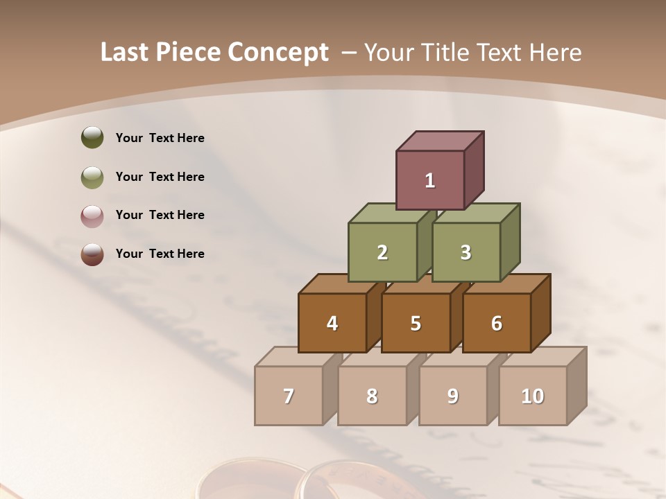 Congratulations Close Up Paper PowerPoint Template